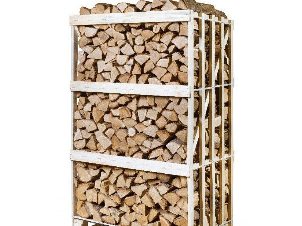 Bois demi-sec – Palette de 2 m³ (bûches 30-35 cm, bois rangé)